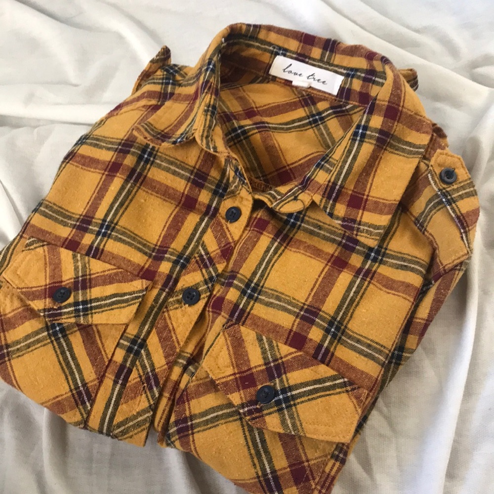 Flannel button down shirt